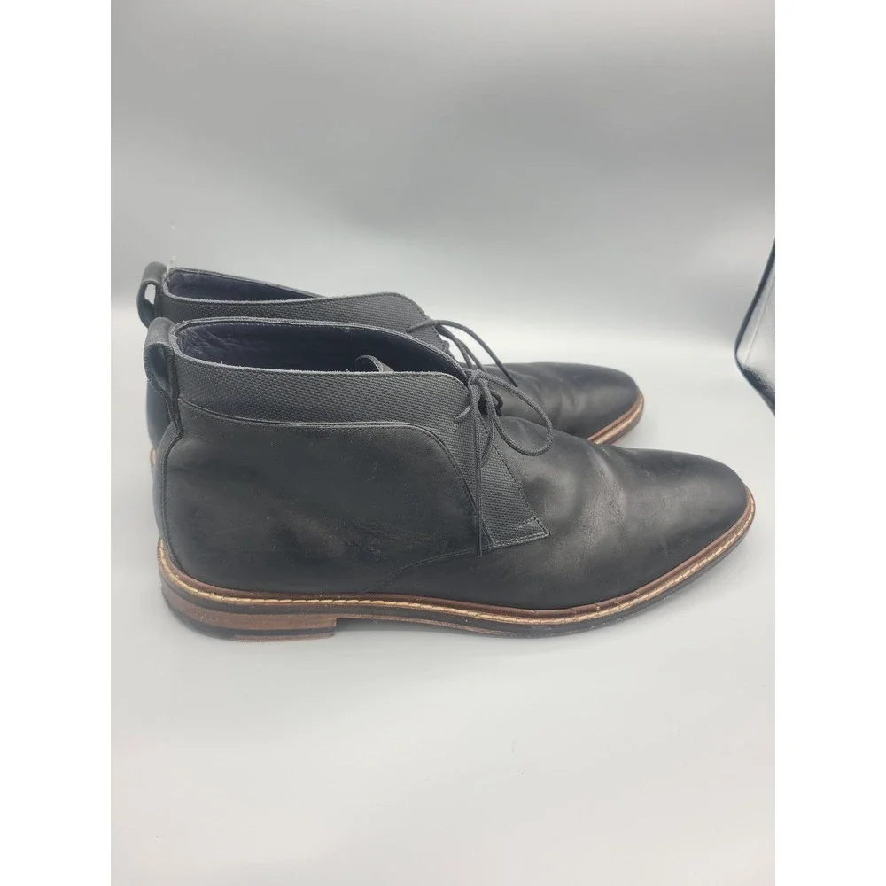 Cole Haan Men's‎ Cambridge Chukka Black Leather boots size 14